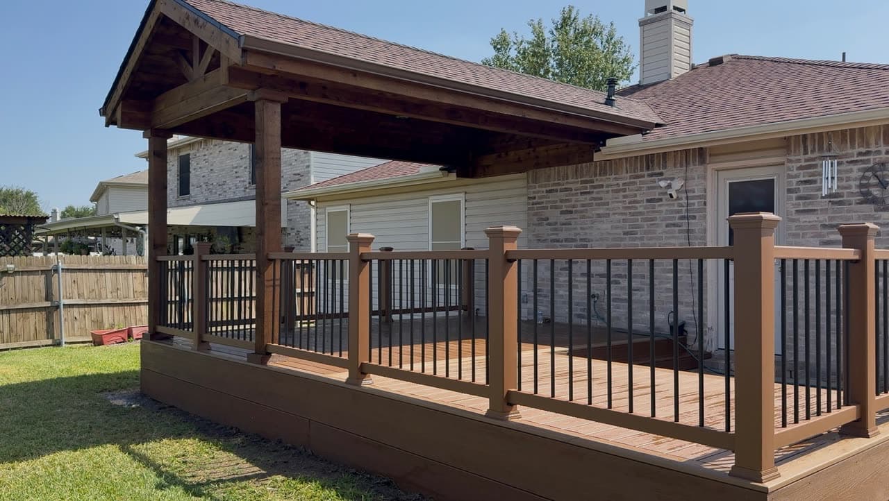 Gable patio cover living space